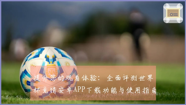 提升您的观看体验：全面评测世界杯竞猜安卓APP下载功能与使用指南